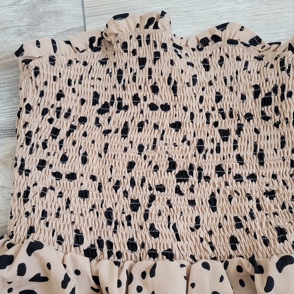 Allover Print  Bandeau Dress Size S New - Picture 3 of 6